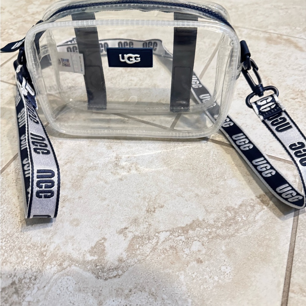 UGG Transparent Bag with Navy and White Strap - Picture 2 of 4